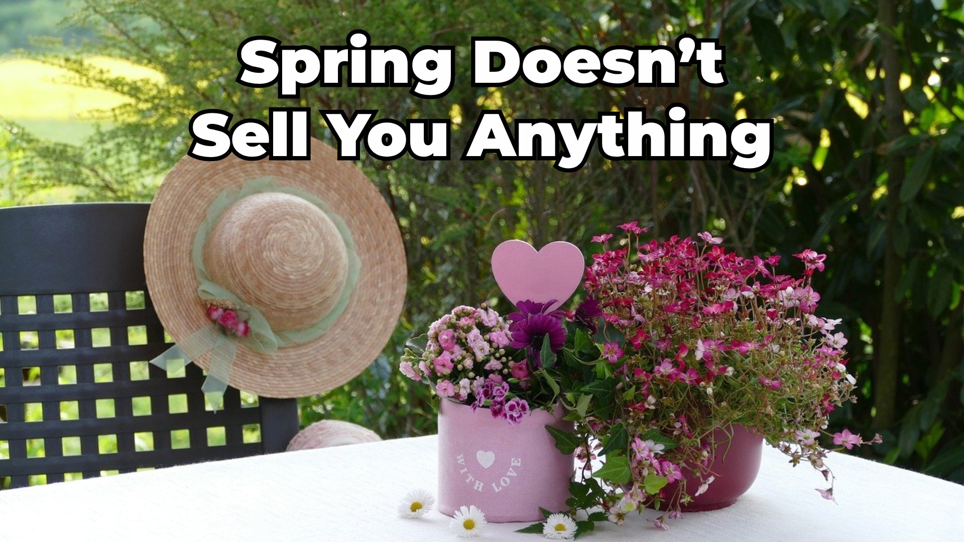 spring doesnt sell you anything