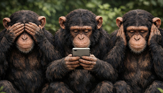 Monkey On Phone